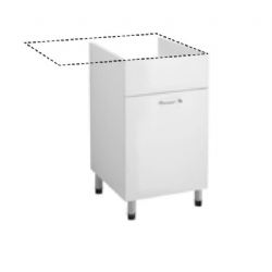 Mobile per lavello inox e inserimento elettrodomestici 45x58x93 Cucina Facile Colavene