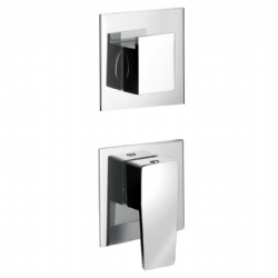 Miscelatore per doccia ad incasso con deviatore a 4 uscite H2Q