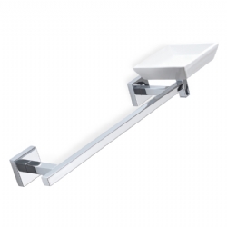 Porta salviette con porta sapone Dx cm 39 Urania Stilhaus